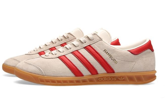 Adidas Hamburg Vienna белые с красным (39-44)