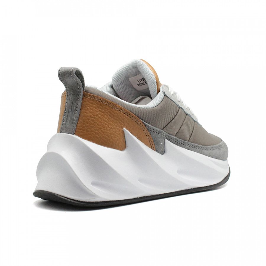 Adidas Sharks Grey, серые, нейлон, кожа, мужские, женские
